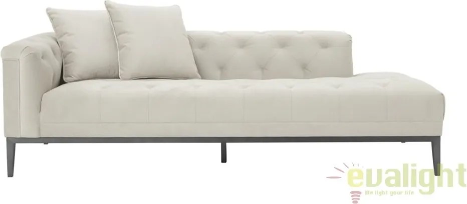 Pat de zi elegant design LUX Cesare left, pebble grey 111349 HZ