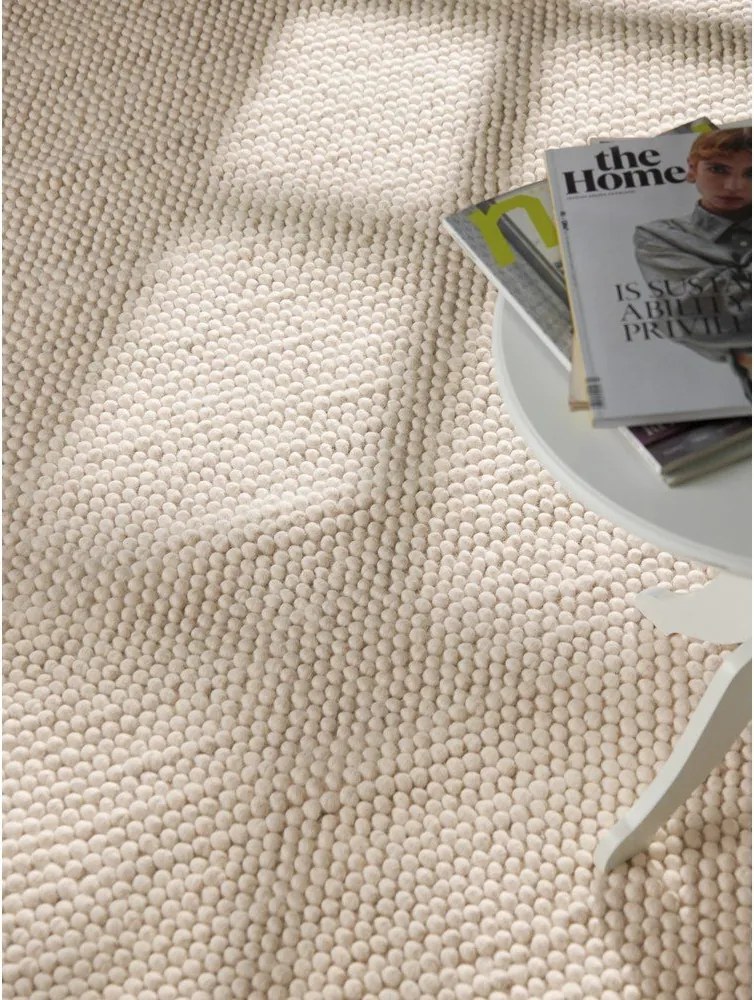 Covor crem țesut manual din lână 160x230 cm Richmond Diana – Ted Baker