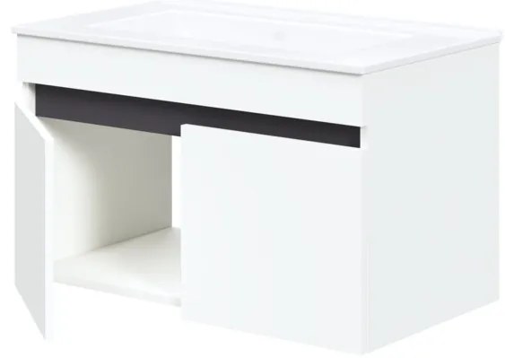 Dulap sub lavoar Puresa 80 cm, alb