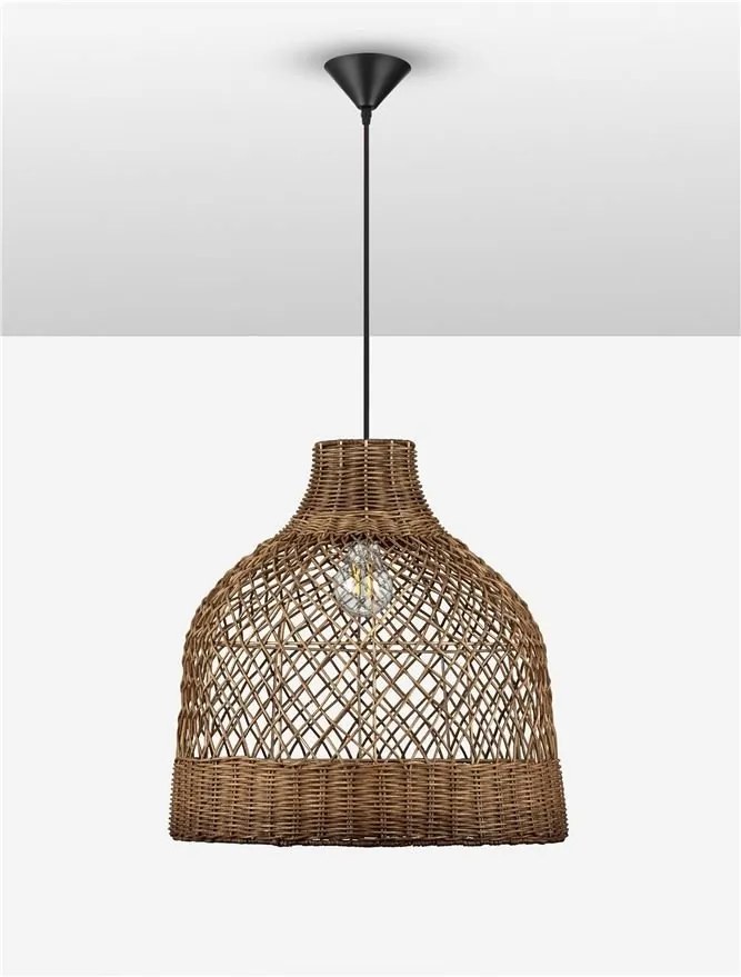 Lustra/Pendul ratan design natural SOLITA maro