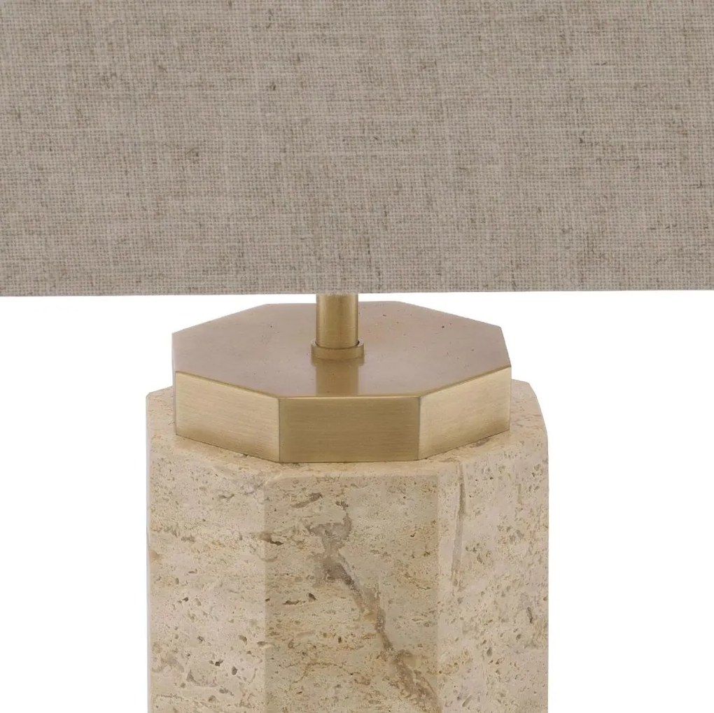 Veioza design LUX Newman, travertin