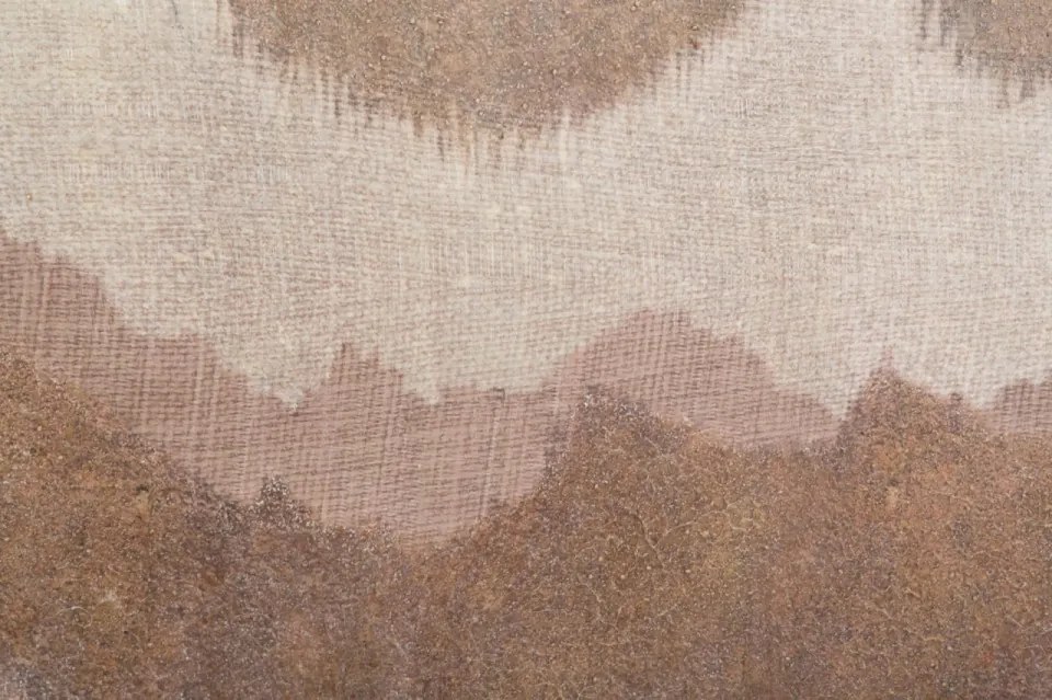 Tablou decorativ multicolor din lemn de Pin si panza, 80x3,7x100 cm, Browny Mauro Ferretti