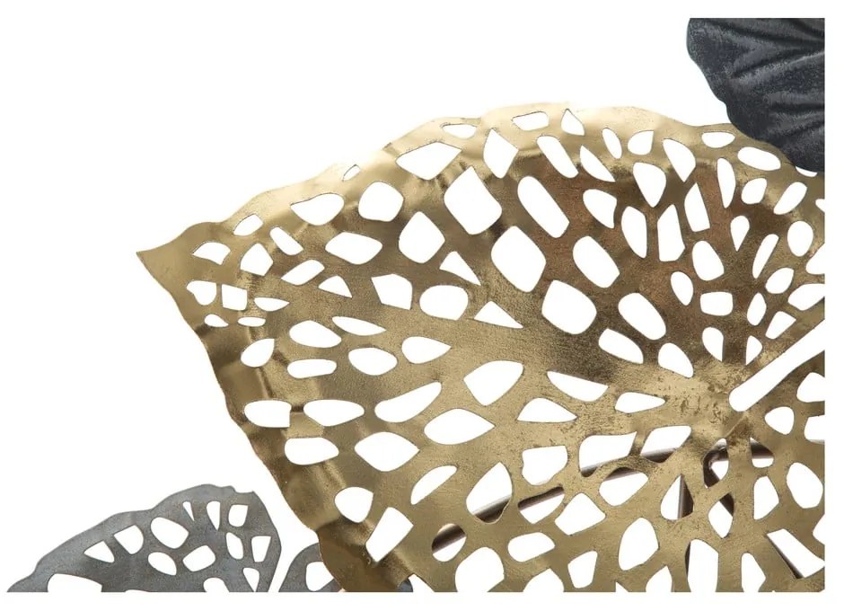 Decorațiune suspendată metalică Mauro Ferretti Ory -C-, 110 x 66 cm, motive frunze