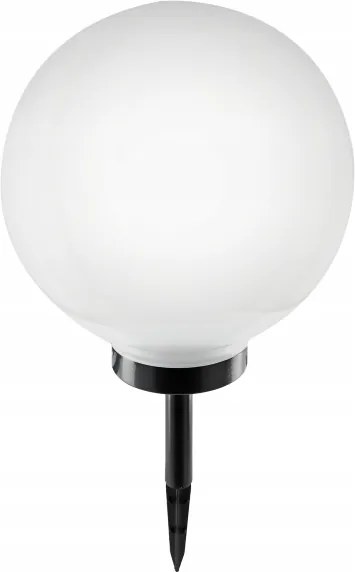 Lampă solară LED 1,2 V, 6500 K, 200 mAh, Ø 30 cm, IP44, alb/negru