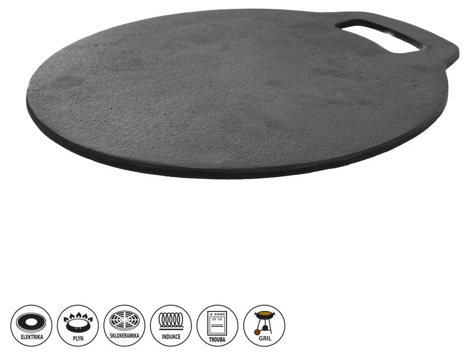 Placă de grătar rotundă ø 27,5 cm LITINA – Orion