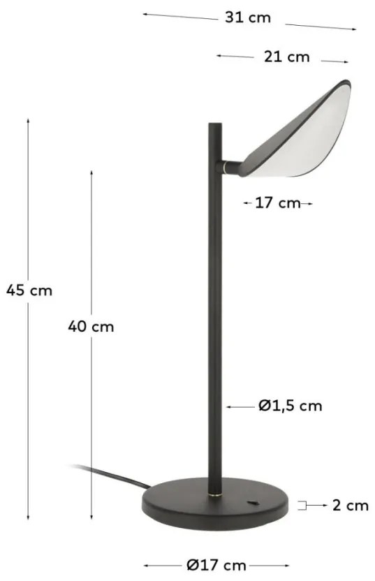 Veioza, Lampa de masa LED Veleira AA6346R01 JG