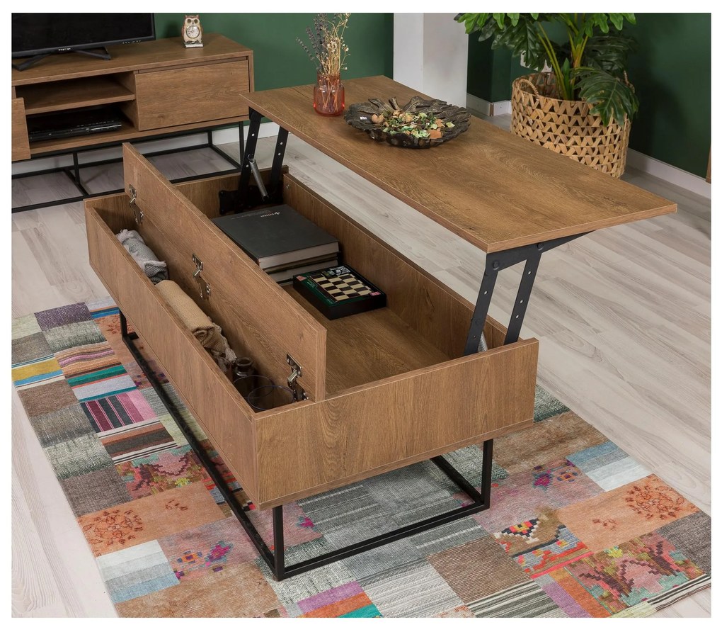 Set mobilier living Laxusona 13 (Nuc + negru). 1107125