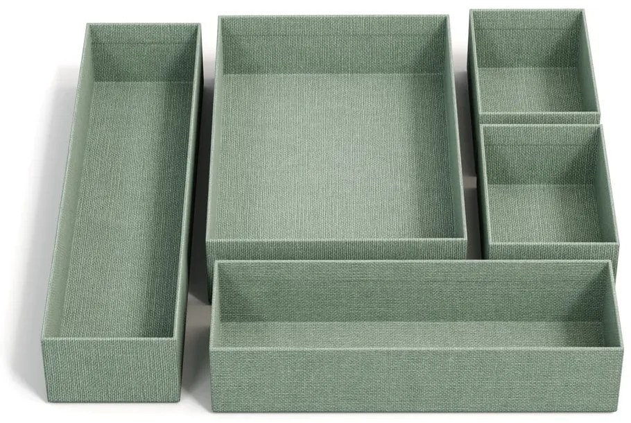 Organizatoare pentru sertare 5 buc. din carton Emma Paper Laminate – Bigso