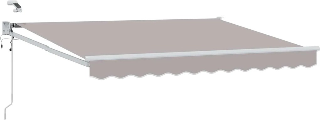 vidaXL Cort electric retractabil Gri deschis 3 x 2,5 m