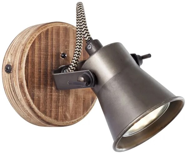 Brilliant - Aplică spot de perete SEED 1x GU10/5W/230V negru/maro