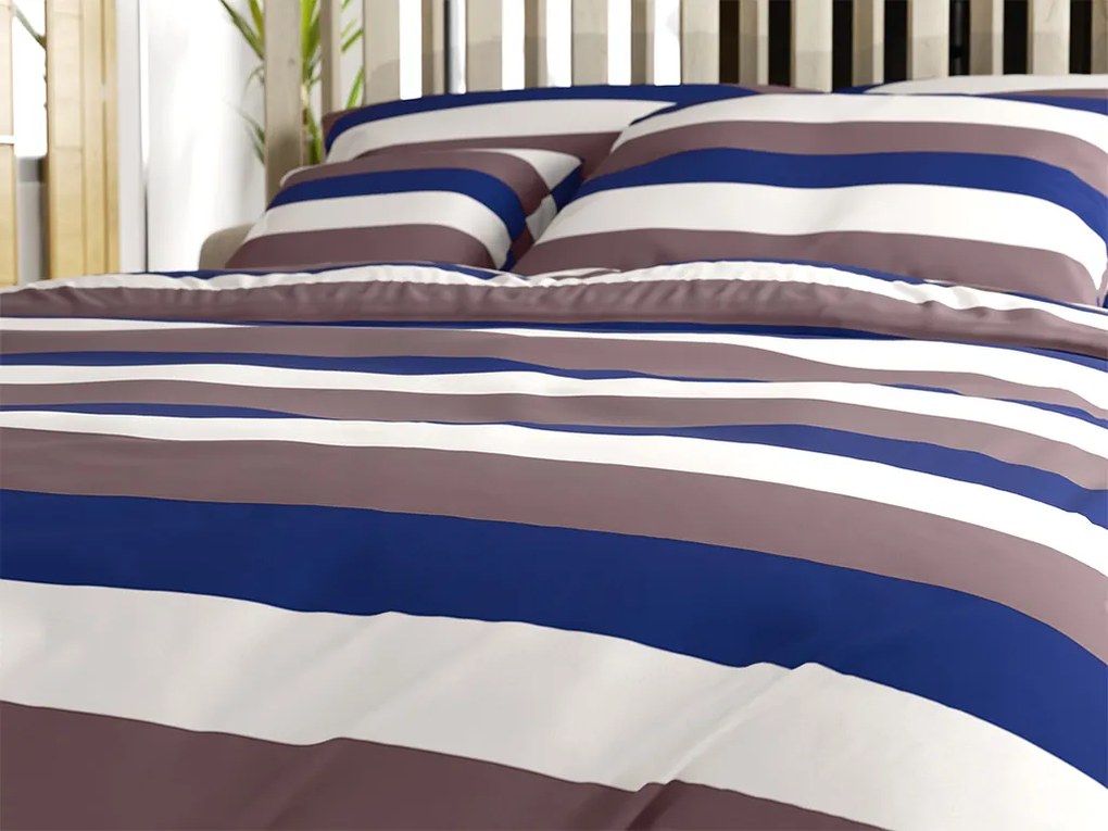 Lenjerie de pat bumbac Tridens alba