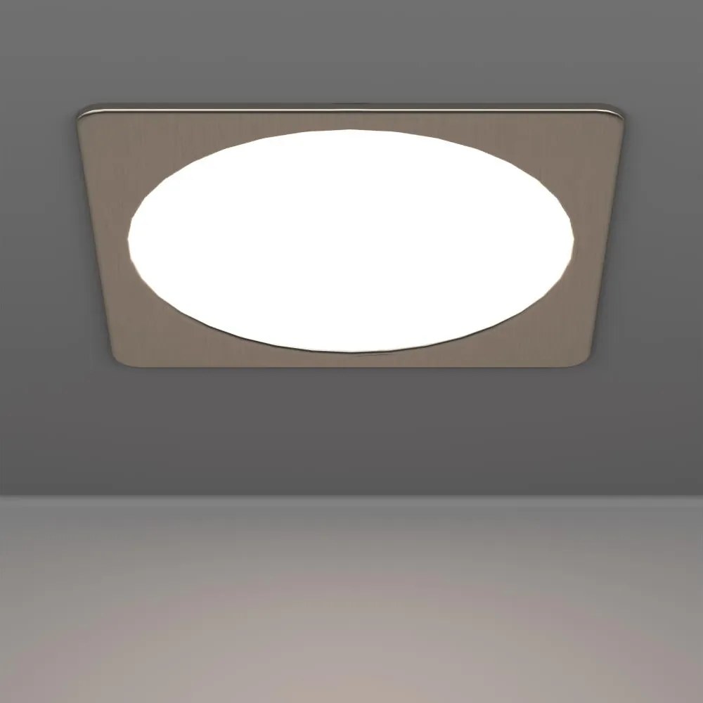 Eglo 901411 - Plafonieră LED încastrată FUEVA LED, 18,5 W, 230 V, 21,6 x 21,6 cm, crom