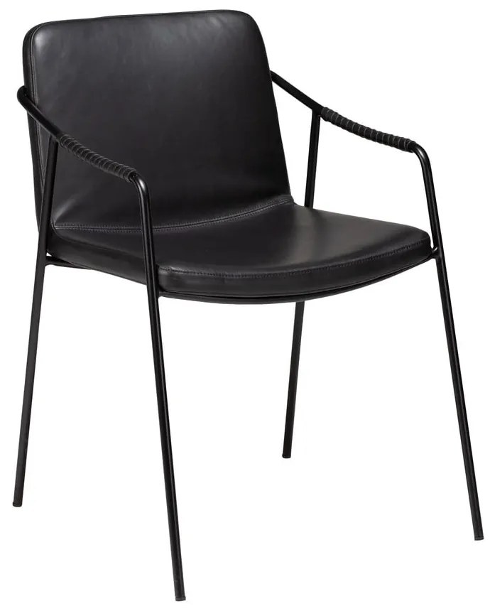 Scaun de dining din piele artificială DAN-FORM Denmark Boto, negru