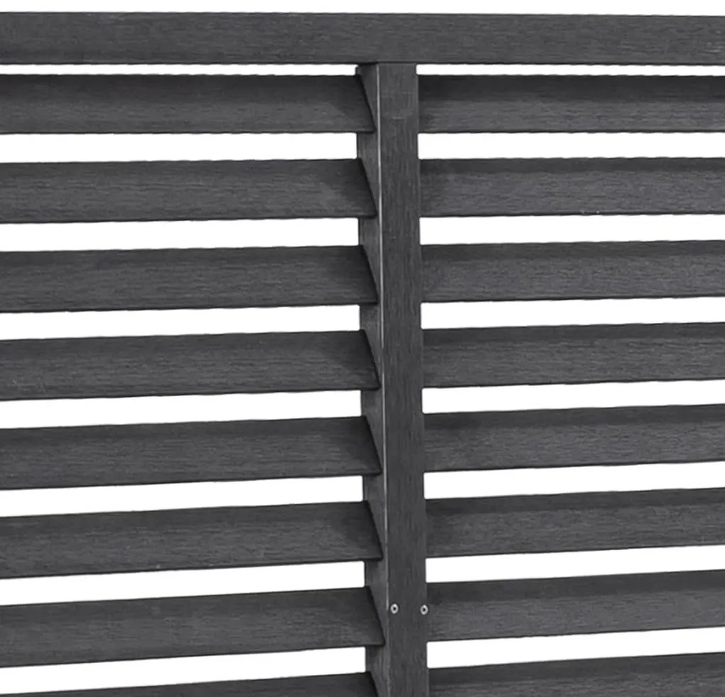 Gard tip oblon, gri, 180x180 cm, WPC 1, Gri, 180 x 180 cm