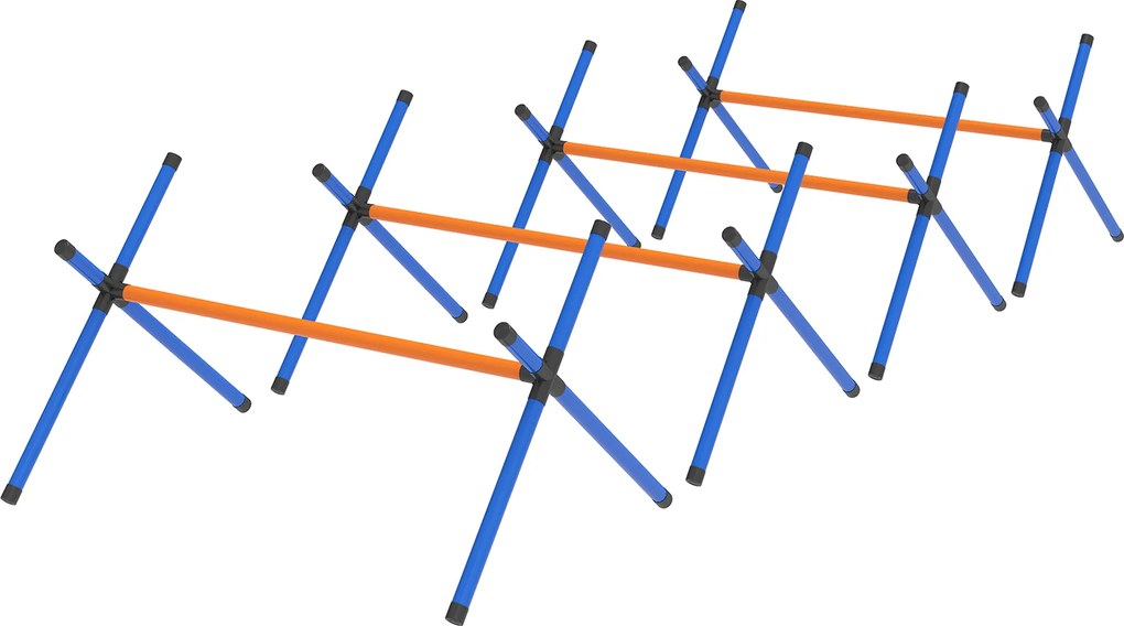 PawHut Set Agility pentru câini, echipament Agility 4 piese cu obstacole, geantă de transport, set reglabil de antrenament pentru câini mici | Aosom Romania