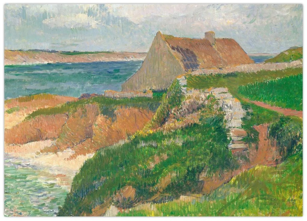 Tablou - Henri Moret, The Island of Raguenez, Brittany, reproducere (70x50 cm)