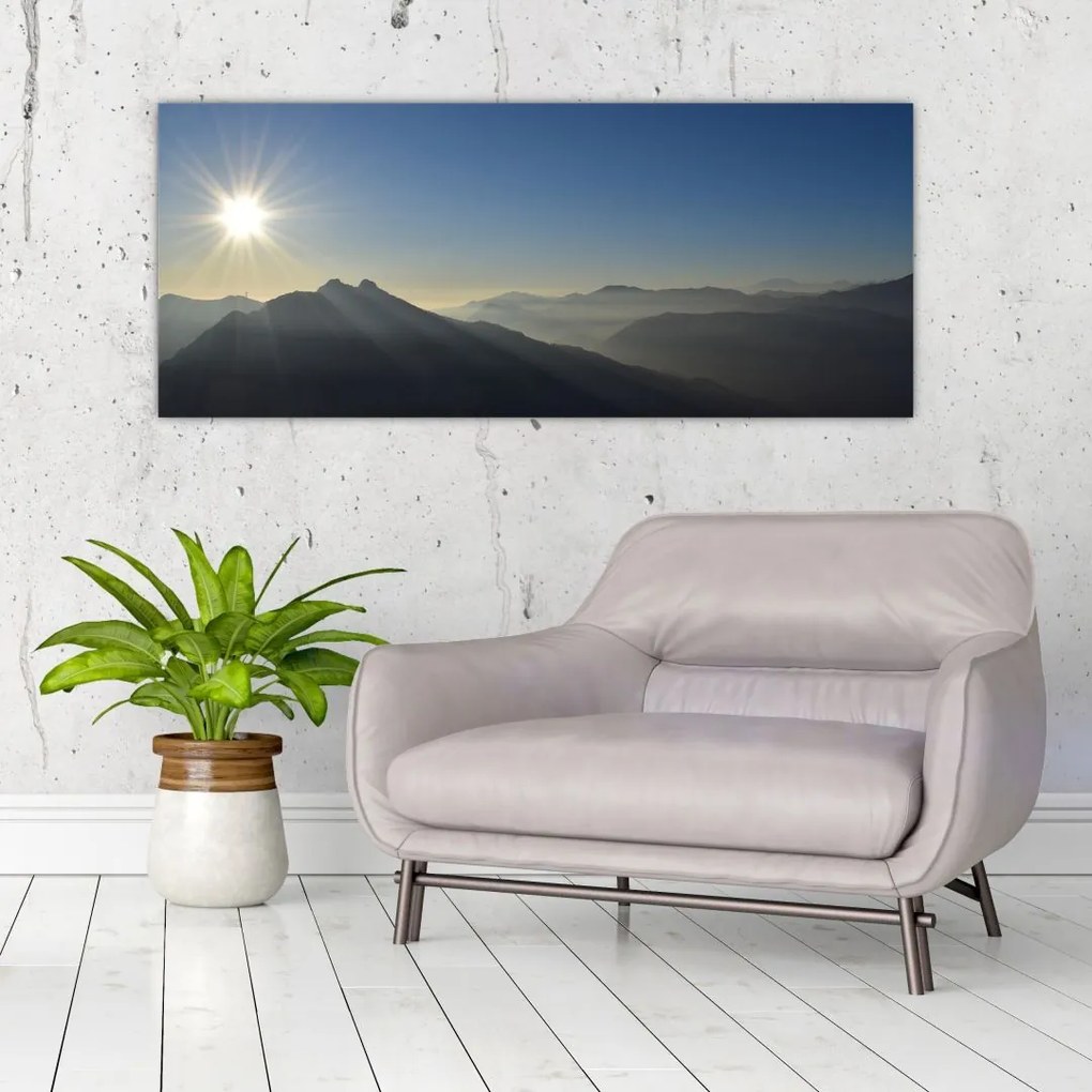 Tablou - Deasupra vârfurilor de munți (120x50 cm)