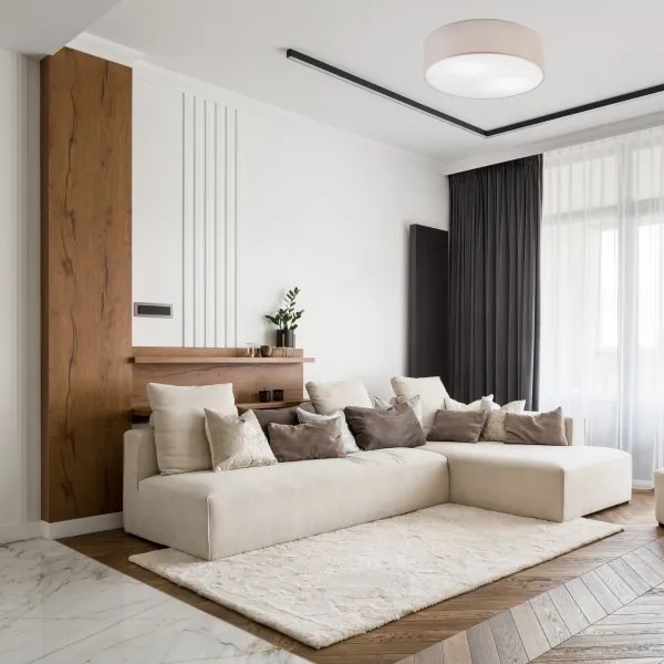 Plafonieră MONTE 2xE27/60W/230V bej