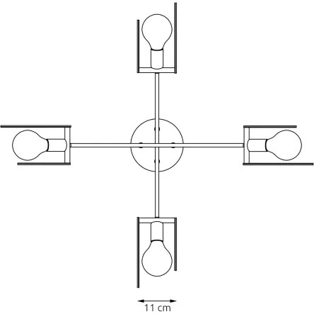 Lustră pe cablu SKIVA 4xE27/15W/230V negru/bej