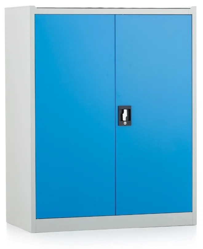 Cutie de scule metalica, 92 x 50 x 117 cm, incuietoare cu cilindru, albastru - ral 5012