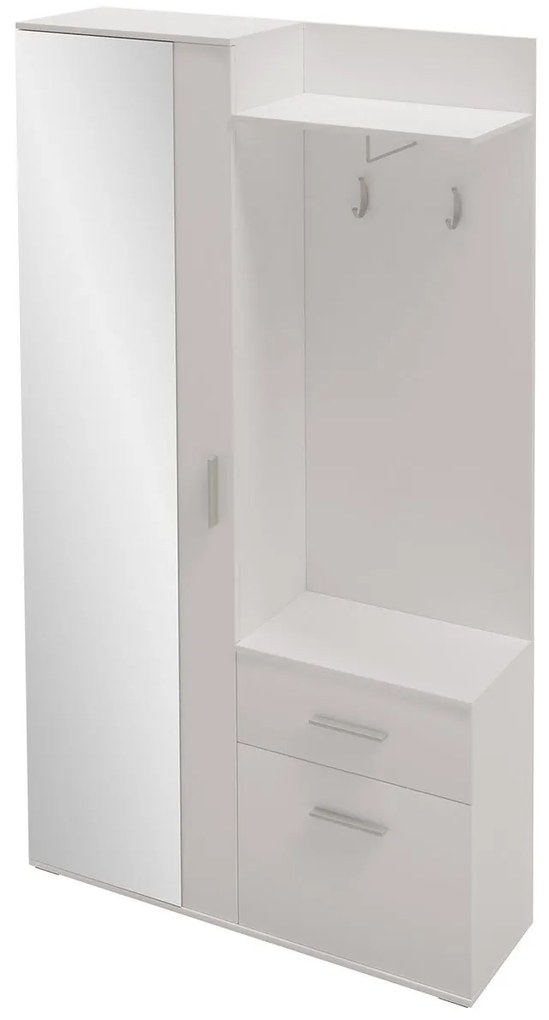 Mobilier hol Cless (Alb alpin) (cu oglindă). 1104705