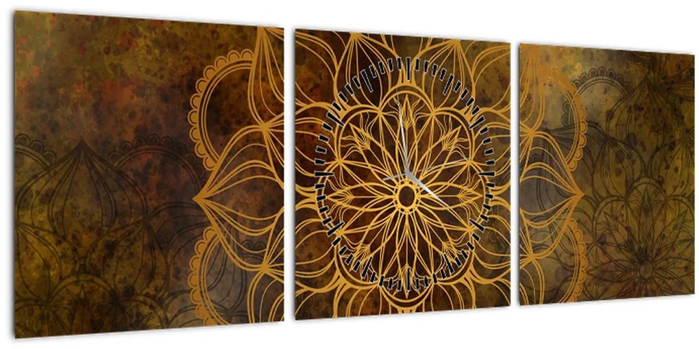 Tablou - Mandala bucuriei (cu ceas) (90x30 cm)