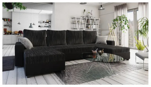 Coltar Living Extensibil TRIPOLIS U Negru