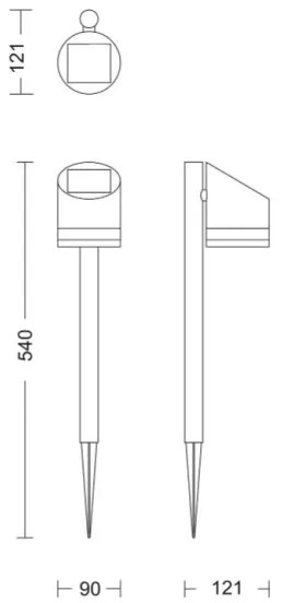 Philips - Lampă solară LED FYCE 1,5W 3,7V 1200mAh IP44
