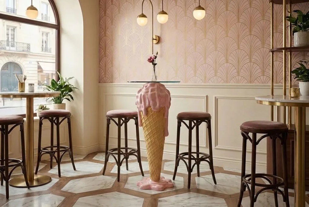 Masa bar stil pop art modern ICE CREAM 105cm