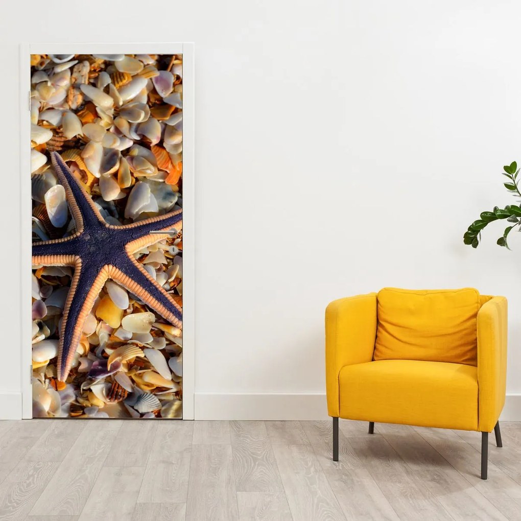 Fototapet pentru ușă - Stea de mare (95x205cm)