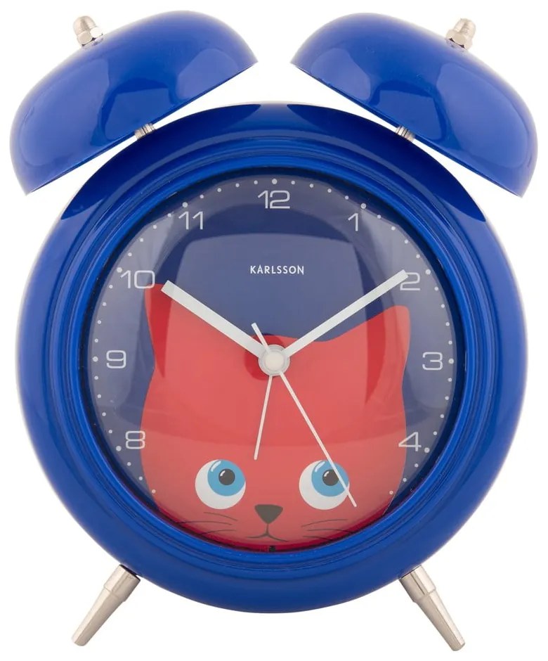 Ceas deșteptător pentru copii ø 15 cm Peekaboo Cat – Karlsson