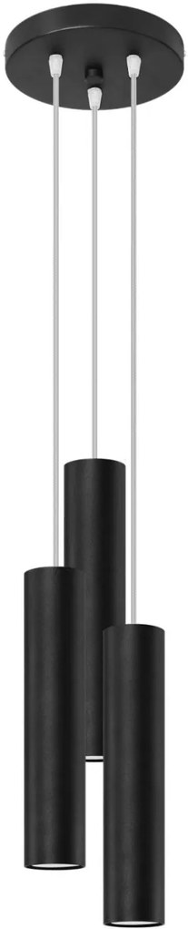 Sollux Lighting Lagos lampă suspendată 3x40 W negru SL.1079