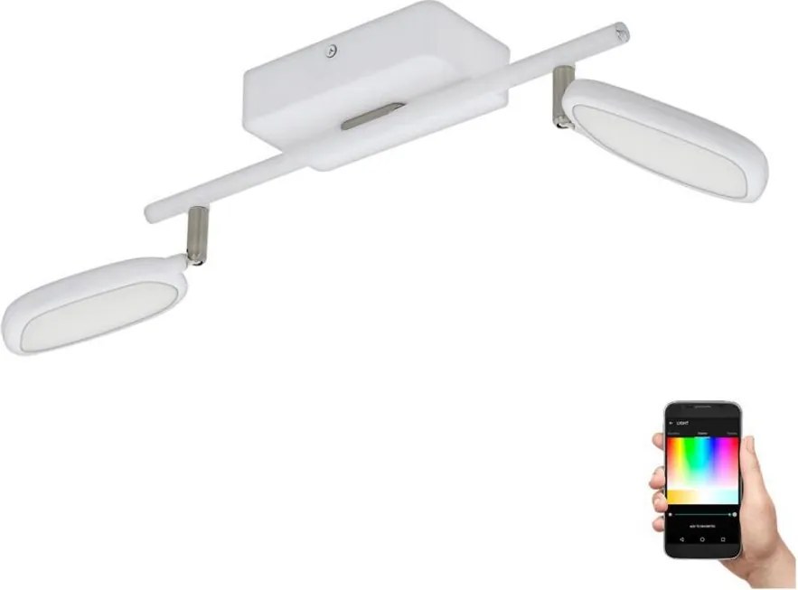 Eglo 97692 - Spot LED RGB PALOMBARE-C 2xLED/5W/230V