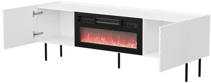 Dulap TV cu șemineu Grotzi 180 2D (Negru) . Promo -17%. 1106175