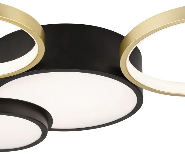 Plafonieră dimabilă ALIZEE LED/30W/230V 3000-6500K negru/auriu