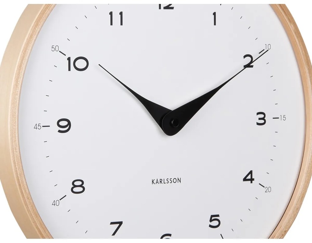 Karlsson 5995WH ceas de perete design alb, dia. 30cm