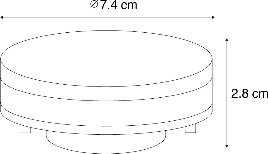 Set de 3 becuri LED inteligente GX53, reglabile, 9W, 806LM, 2700K-6500K, inclusiv hub inteligent Zigbee