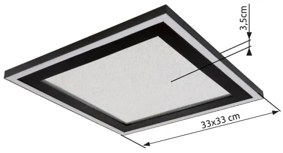 Plafonieră LED Globo 48903 DAVIES LED/24W/230V