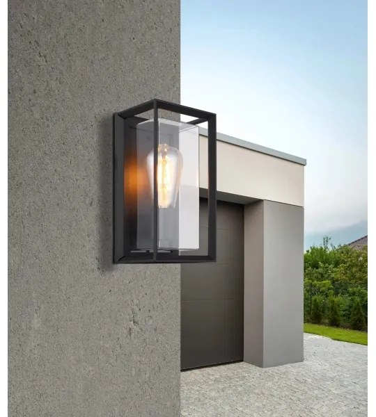 Aplică de exterior Globo 31982S LOGANA 1xE27/60W/230V IP44 negru