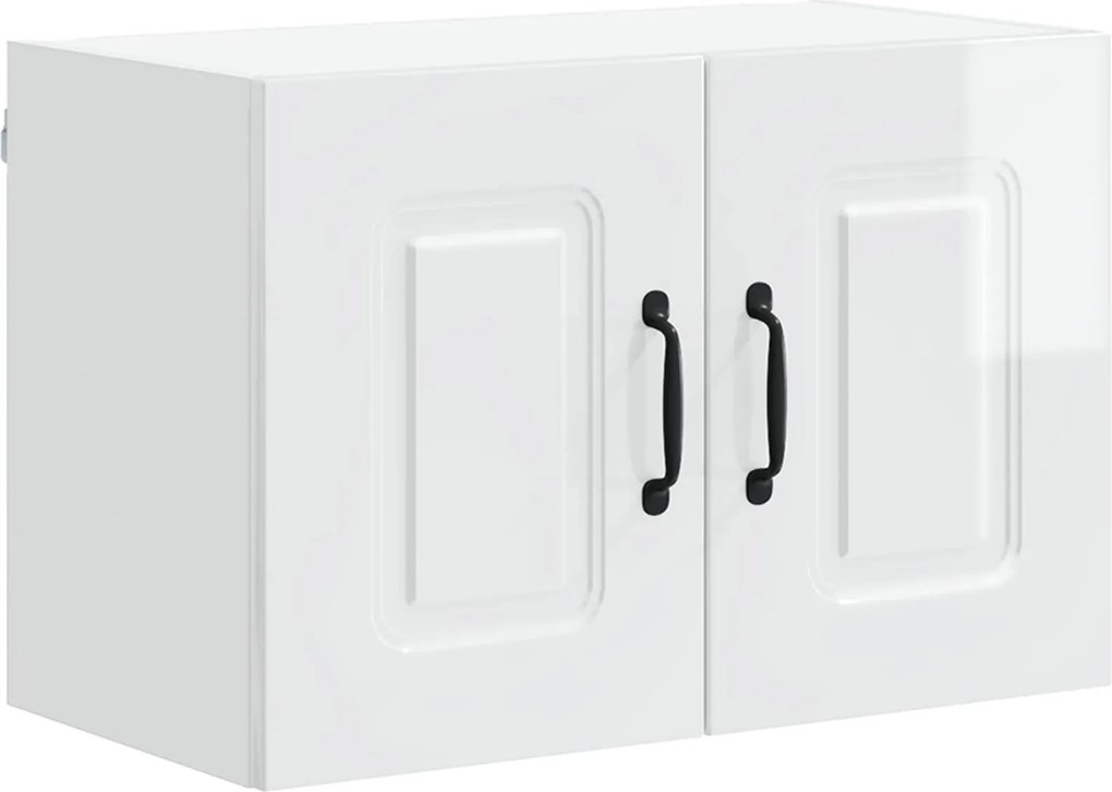 vidaXL Dulap de bucătărie Kalmar Alb lucios 60 x 31 x 40 cm