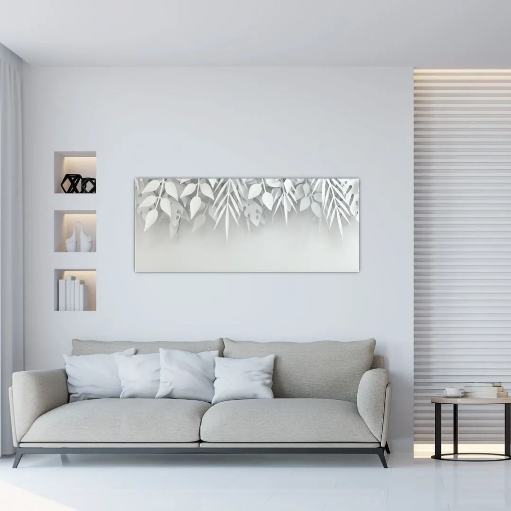 Tablou - Frunze de plasitic (120x50 cm)