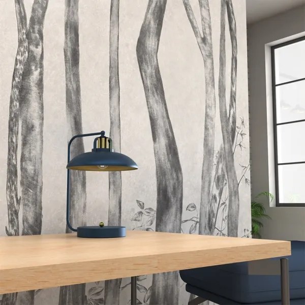 Lampă de masă FELIX 1xE27/60W/230V albastră