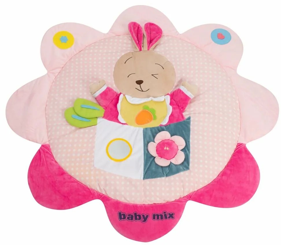 Baby Mix Păturică de joacă Iepuraș, 87 x 41 cm