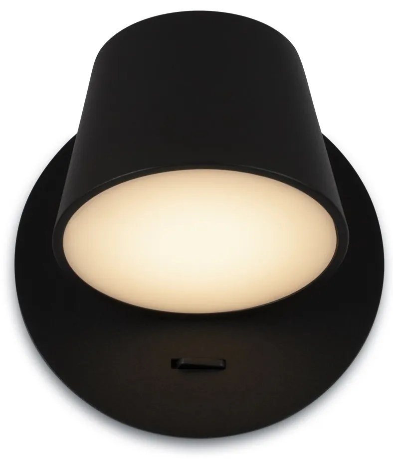 Aplica LED de perete design modern Pixel negru