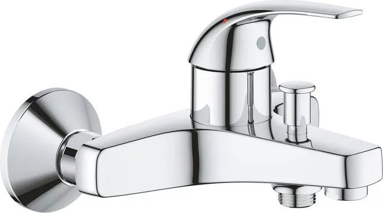 Baterie cada-dus monocomanda Grohe Baucurve crom lucios