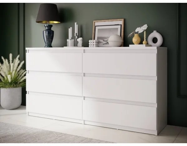 Comodă MAO cu sertare, albă