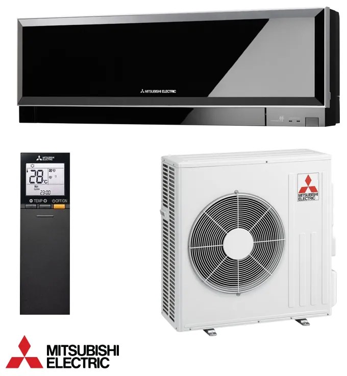 Aparat de aer conditionat inverter Mitsubishi Electric MSZ-EF50VGKB + MUZ-EF50VG, 18000 BTU, 42 m², A++, Wi-Fi, R-32, Negru