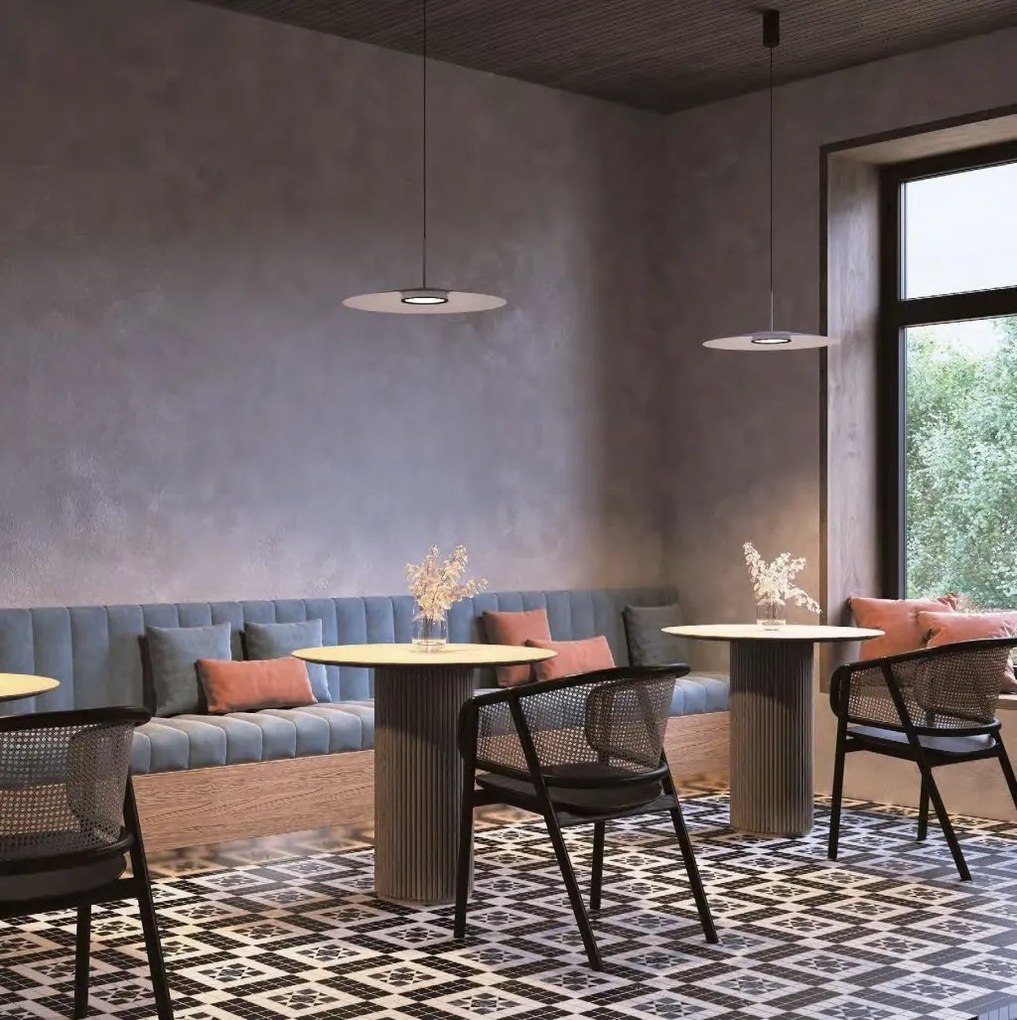 Lustra/Pendul LED design modern El 35cm negru/auriu