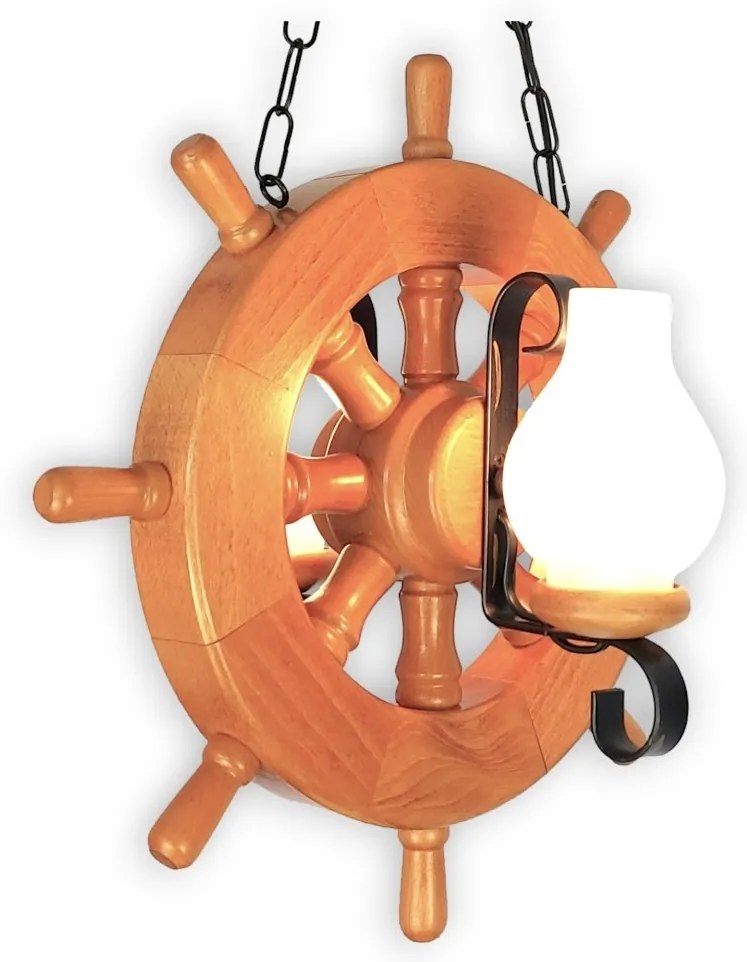 Lustra in stil marinaresc fabricata manual din lemn Timona WOOD-TI-SP2