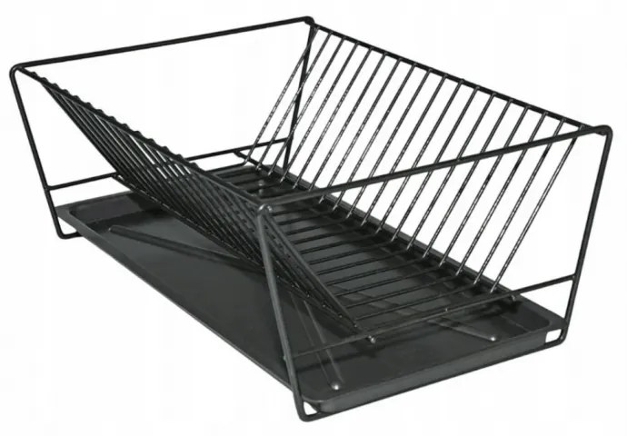 Scurgator vase Altom Trucker, negru, otel, 40 x 28 cm